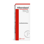 Albendazol 100 mg/5ml Suspensión Oral 20 ml.